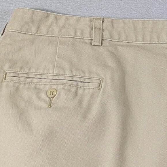 Polo Ralph Lauren Chino Shorts Mens 40 Khaki Beige Pleated High Rise Pockets - Picture 5 of 13